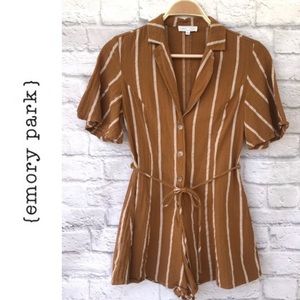 emory park pinstripe romper